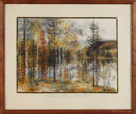 Голенков Юрий Алексеевич. Осенний лес. Байкал